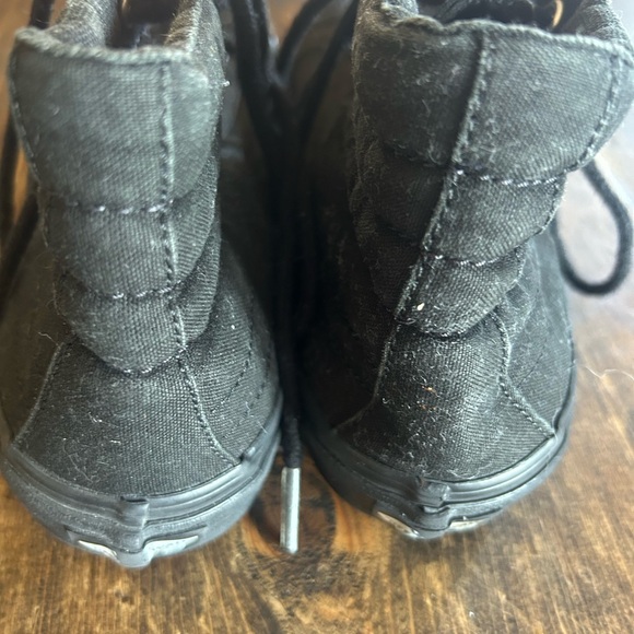 Vans Shoes Mens 6.5  Womens 8 Old Skool Skate High Sneakers 721278 Black Canvas - Picture 7 of 8